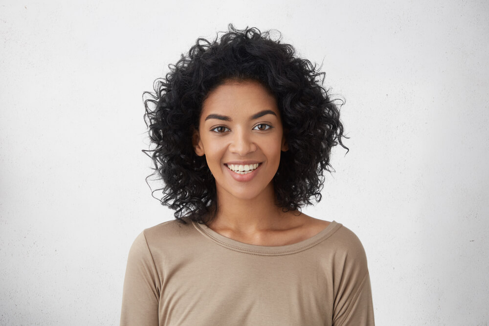 Young woman smiling