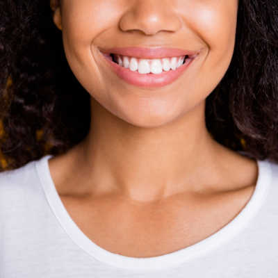 Woman smiling