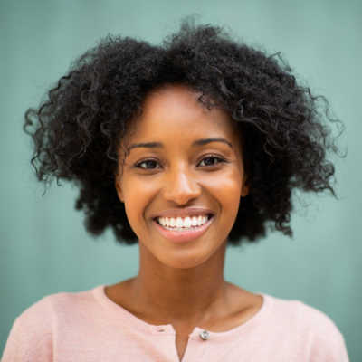 Woman smiling